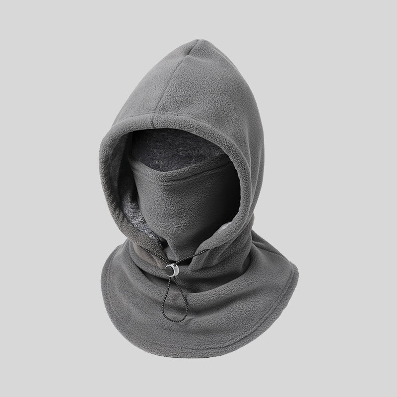Cagoule 3-en-1 doublée sherpa – Gris