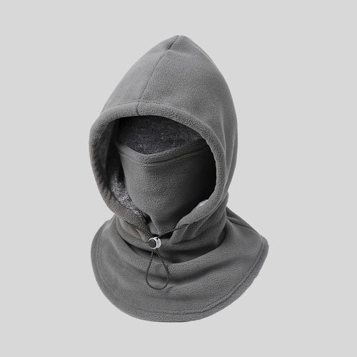 Cagoule 3-en-1 doublée sherpa – Gris